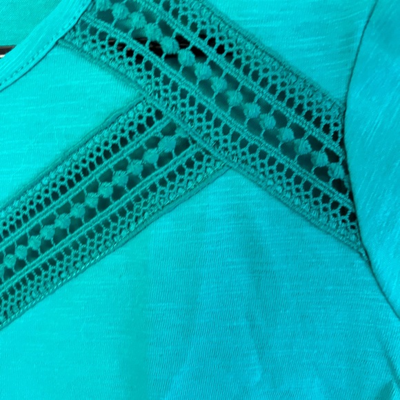 Orange sorbet T-shirt with Lace. (Xl) - Picture 3 of 4